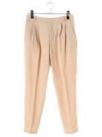 タックテーパードパンツ/ベージュ