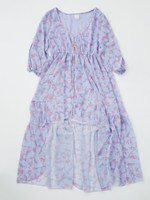 デザートフラワーローブドレス/NAVY