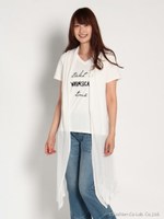 バックプリーツロングジレ/キャメル