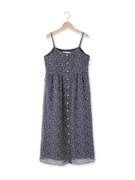 小花柄シフォンワンピース/レモンイエロー(731)