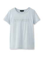 [L]シフォンロゴ刺しゅうTシャツ/ホワイト(001)