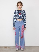 denim pants/PINK