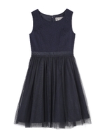 《Lou Lou Fee》オーバーチュールジャガードワンピース/ネイビー(120)