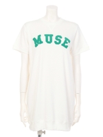 【ANAP】刺繍半袖ワンピース/WH