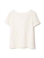 バックリボンブラウス/ホワイト(031)