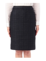 ボノツィードスカート/ブルー系(495)