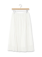 レースプリーツスカート/ネイビー(093)