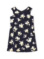 ヴィンテージフローラルワンピース/ネイビー(120)