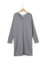 鹿の子サカリバポンチ切り替えワンピース/ベージュ(052)