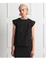 総刺繍BOXシャツ/ブラック(019)