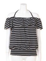 【2ndline】オフショルシャーリングブラウスCL-0703A/B/BKWH