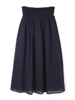 ドットカットジャガードマキシスカート/ホワイト(031)