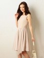 バックスピンドルワンピース/ベージュ