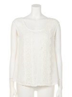 ラインレースTOP/WHT