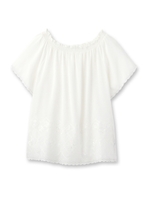 エンブロオフショルブラウス/ブラック(019)