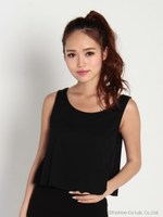 裾メロータンクTOP/ホワイト