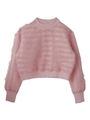 frill tulle knit/black