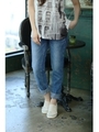 【AZUL by moussy】【SOMETHING】バージラデニムスリムテーパード(L76)/Stone Wash