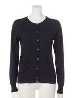 【Aunt Marie's】コットンカラーカーディガン/NVY