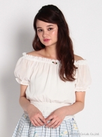 シフォンオフショルダー/クリーム