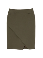 ドライギャバラップ風タイトスカート/ホワイト(030)