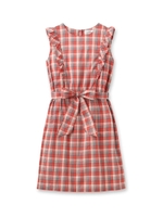 マドラスチェック柄ワンピース/ブルー(092)