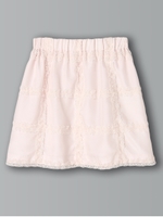 レースチェックスカート/ウィンドペンブラック