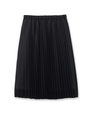細プリーツスカート/ブラック(019)