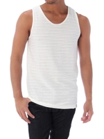 【AZUL by moussy】タック天竺タンクトップ/WHT