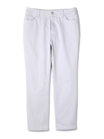 カラーサテンクロップドパンツ/ピンク(090)