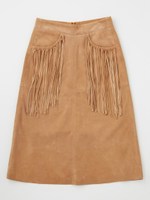 スエードフリンジスカート/MOCHA