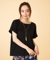 ネックレス刺繍Tシャツ(無地/ボーダー)