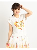 フルーツプリントＴシャツ/ピンク