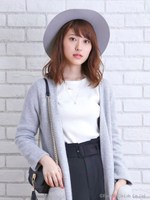 リブデザインニット/レンガ