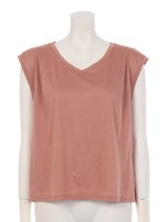 シンプルＶカットソー/ライトブルー