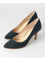 BKF レザーポインテッドパンプス75/Beige