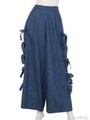 BE MY HONEY DENIM WIDE PANTS/INDIGO BLEACH