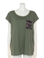 【ANAP】柄ポケットTシャツ/KHA