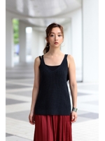 【AZUL by moussy】畦編みニットキャミ/KHA