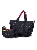 【XGS×ROOTOTE】SPACE PRINT/ブラック