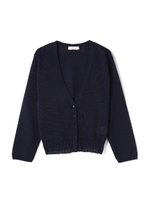 ＣＡＳＨＩＲＹ　ＣＯＴＴＯＮカーディガン/ネイビー(120)
