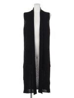 スリットニットジレ/BLK