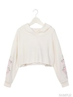 ローズバタフライパーカー/ホワイト