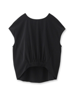 裾ギャザープルオーバー/ブラック(019)