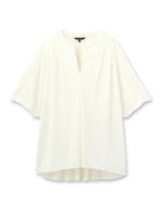 強撚スムースドルマンシャツ/ホワイト(002)