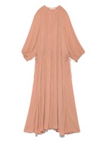 【emmi atelier】ギャザーロングワンピース/ORG