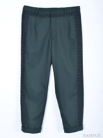 サイド刺繍パンツ/グリーン