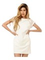 ショルダーシフォンワンピース/WHITE