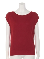 シンプルボートニット/レンガ