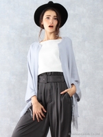 スプリングフリンジニットケープ/ハイショク